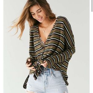 Urban Outfitter Knotted Thermal Top